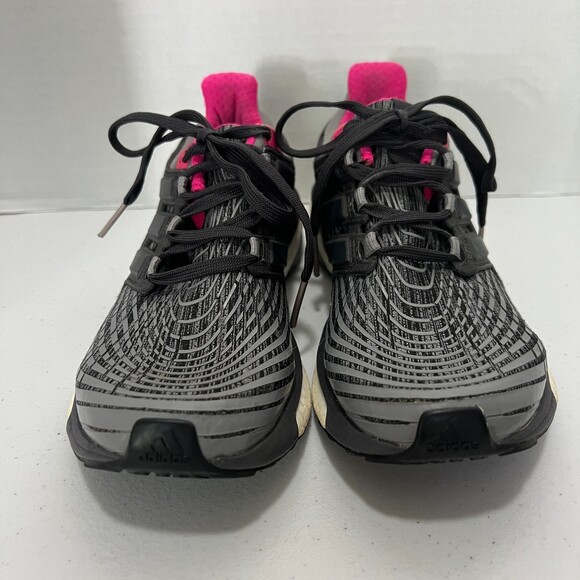 Adidas Energy Boost Womens Size 7.5 Gray Pink Shoes Sneakers Running BB3456 - Picture 3 of 10